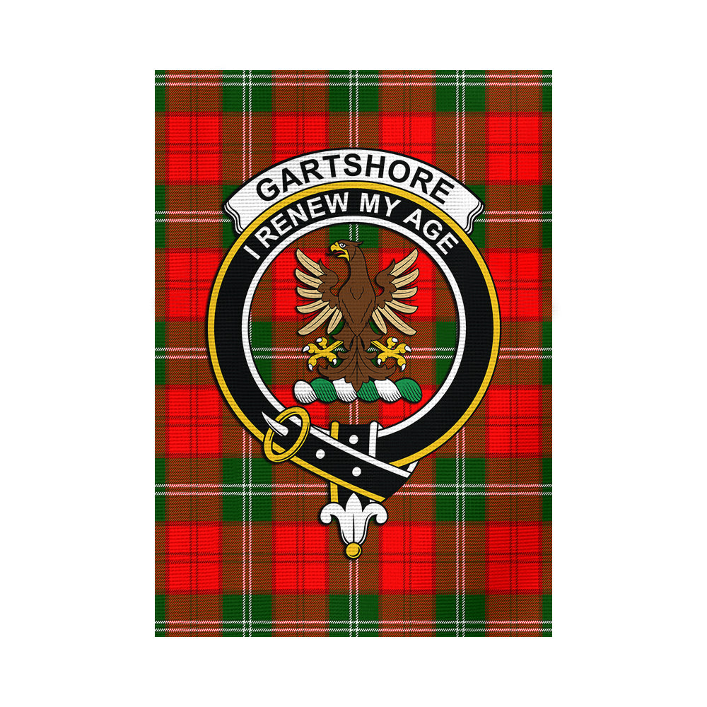 gartshore-tartan-flag-with-family-crest