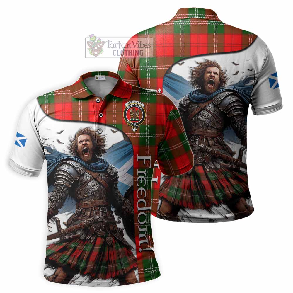 Gartshore Crest Tartan Polo Shirt Inspired by the Freedom of Scottish Warrior - Tartan Vibes Clothing