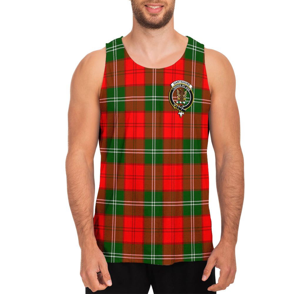 Gartshore Tartan Mens Tank Top with Family Crest - Tartan Vibes Clothing