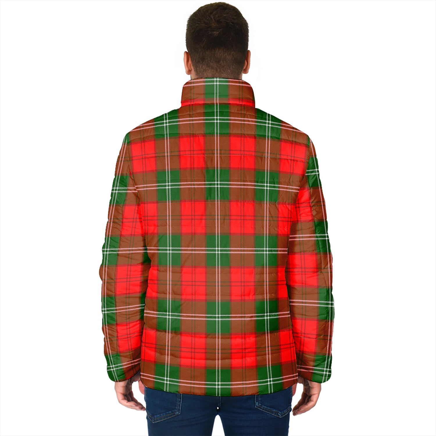Gartshore Tartan Padded Jacket with Family Crest - Tartan Vibes Clothing