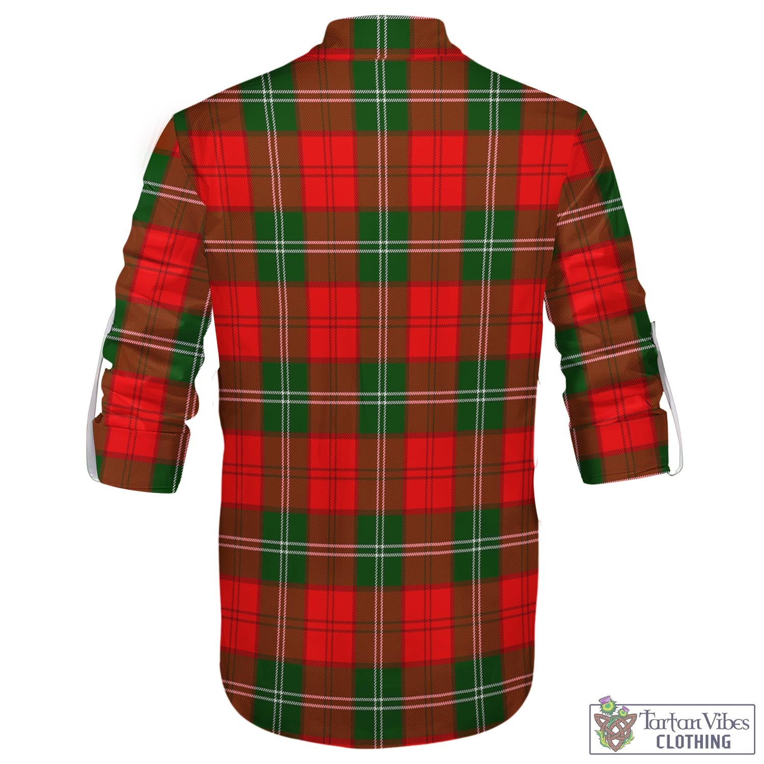 Gartshore Tartan Men's Scottish Traditional Jacobite Ghillie Kilt Shirt - Tartan Vibes Clothing