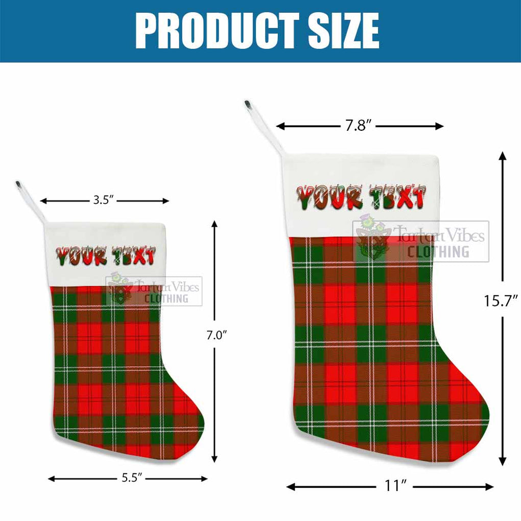 Gartshore Tartan Christmas Stocking with Personalized Text - Tartan Vibes Clothing