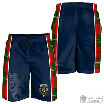 Gartshore Tartan Men's Shorts with Family Crest and Lion Rampant Vibes Sport Style - Tartan Vibes Clothing