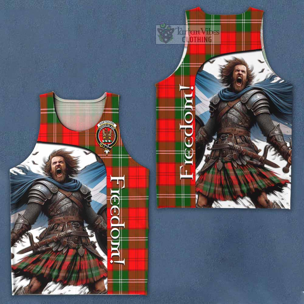Gartshore Crest Tartan Men's Tank Top Inspired by the Freedom of Scottish Warrior - Tartan Vibes Clothing
