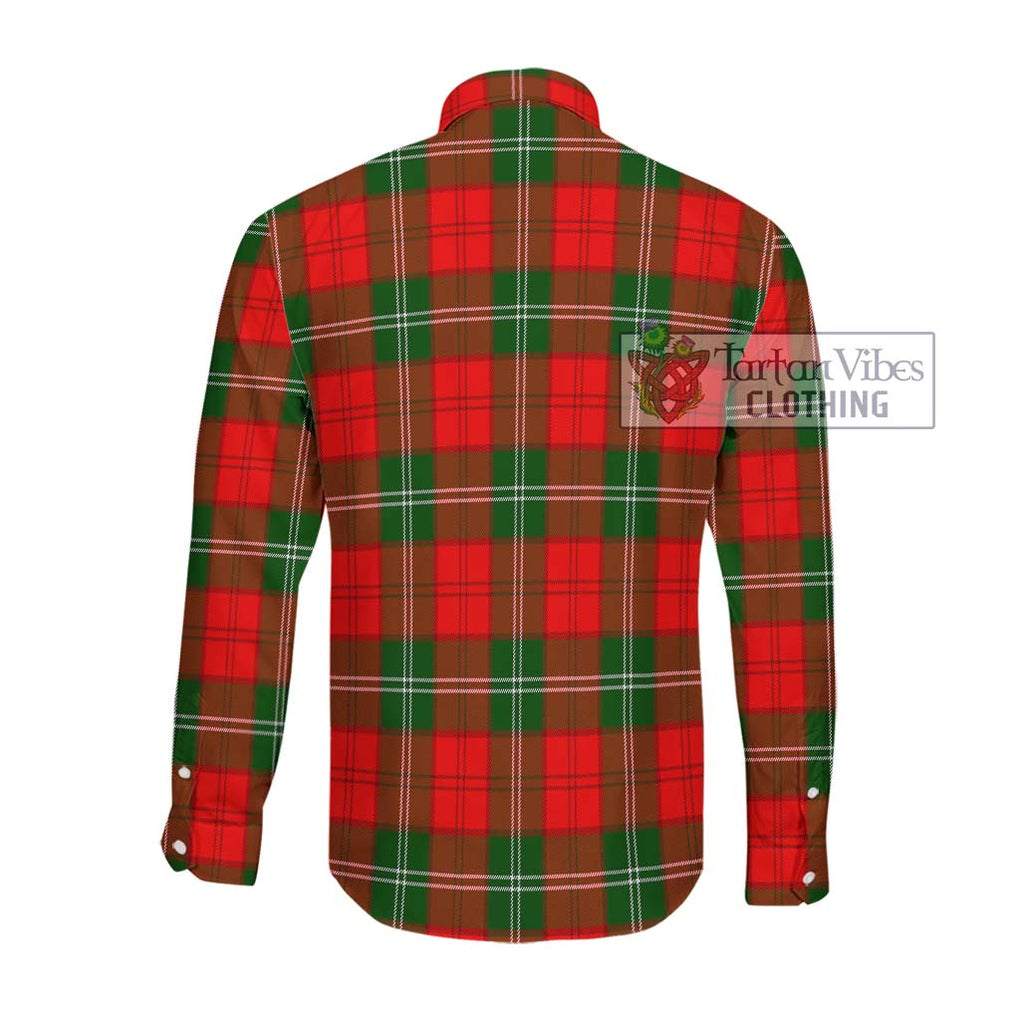 Gartshore Tartan Long Sleeve Button Shirt with Family Crest DNA In Me Style - Tartanvibesclothing Shop