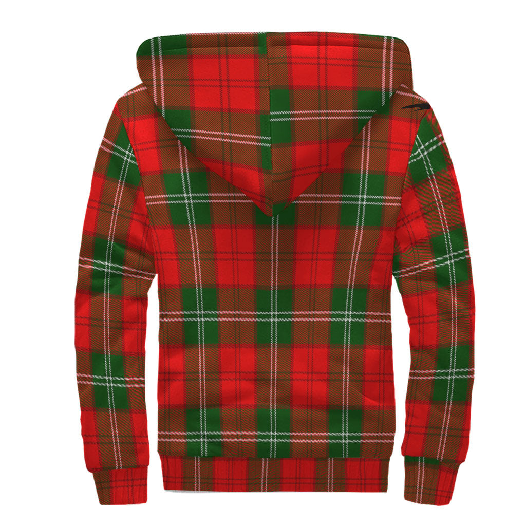 Gartshore Tartan Sherpa Hoodie with Family Crest - Tartan Vibes Clothing