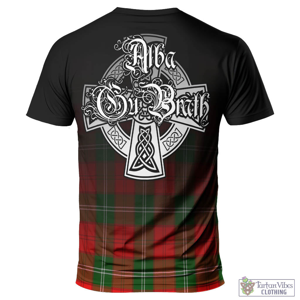 Tartan Vibes Clothing Gartshore Tartan T-Shirt Featuring Alba Gu Brath Family Crest Celtic Inspired