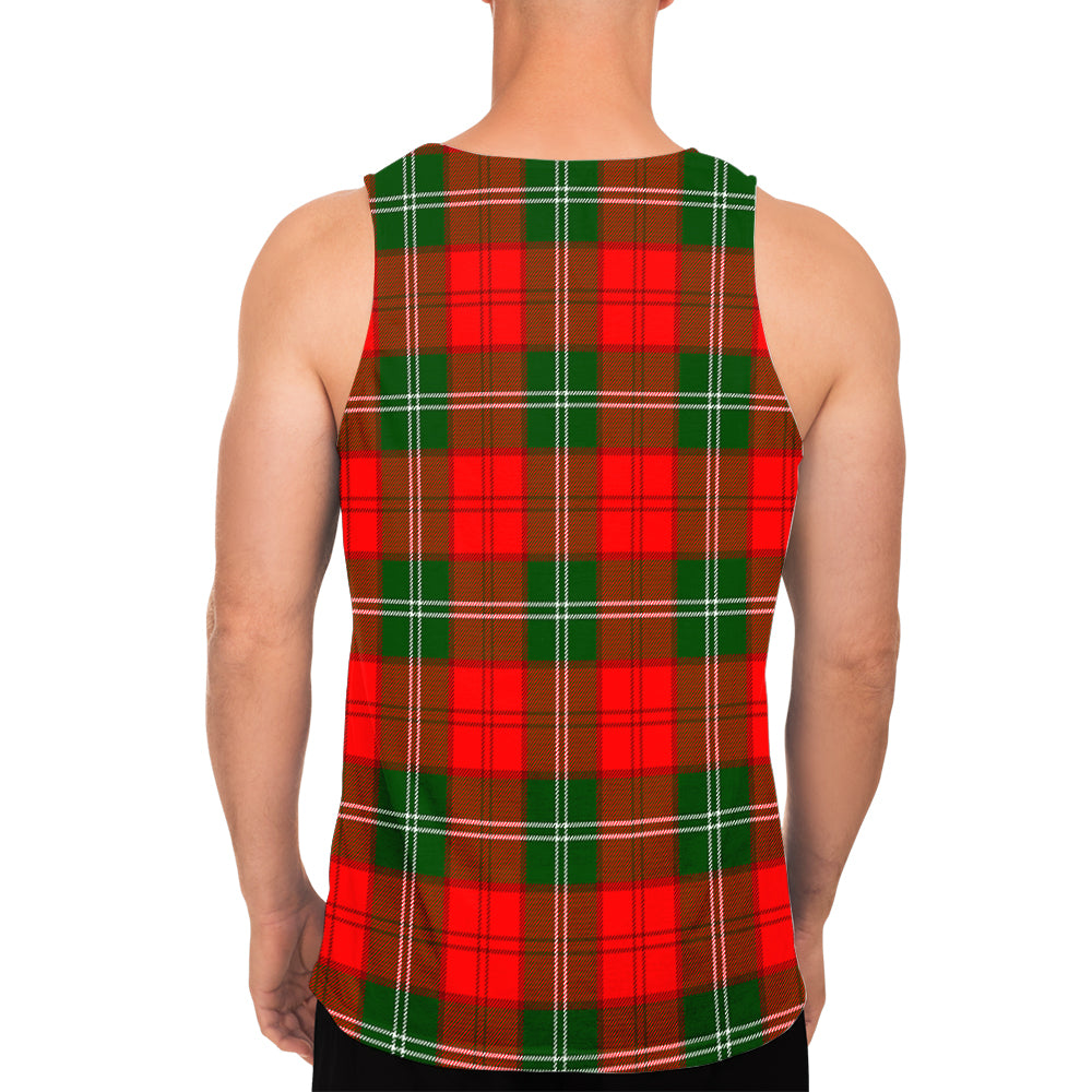 Gartshore Tartan Mens Tank Top with Family Crest - Tartan Vibes Clothing
