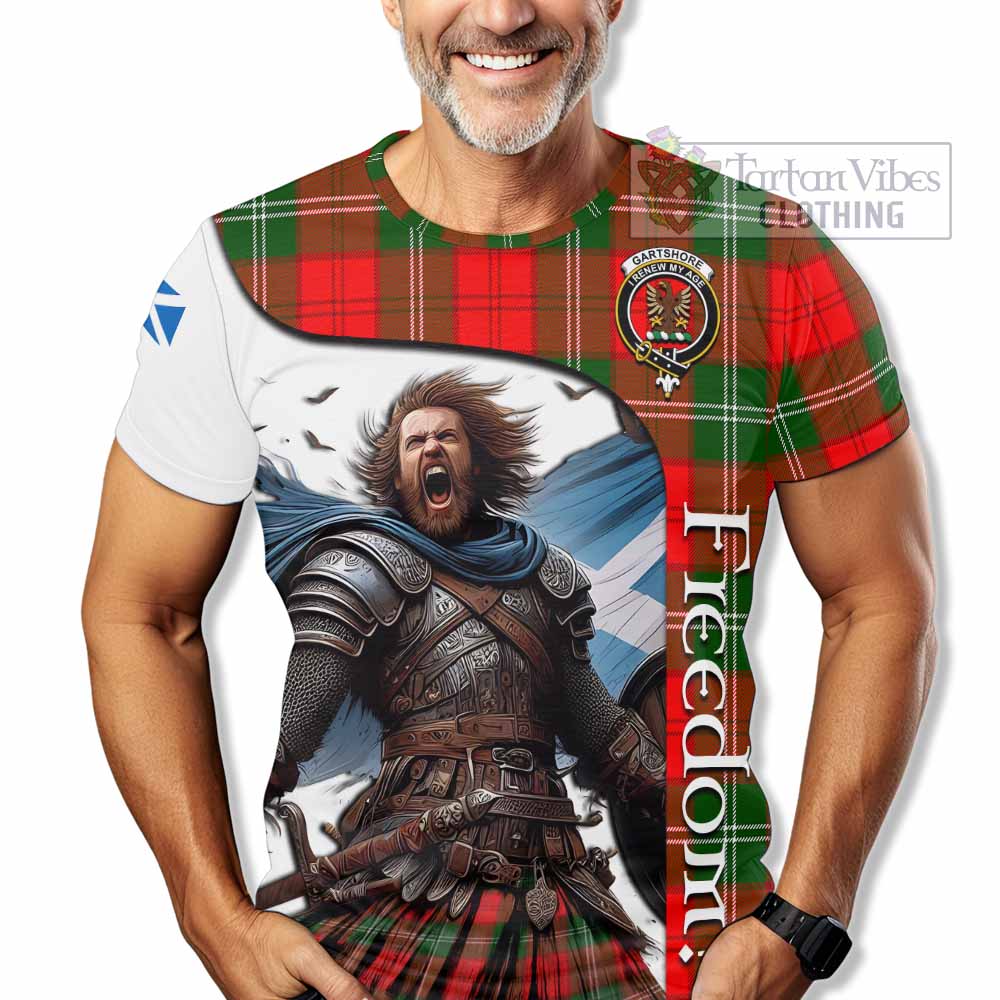 Gartshore Crest Tartan T-Shirt Inspired by the Freedom of Scottish Warrior - Tartan Vibes Clothing