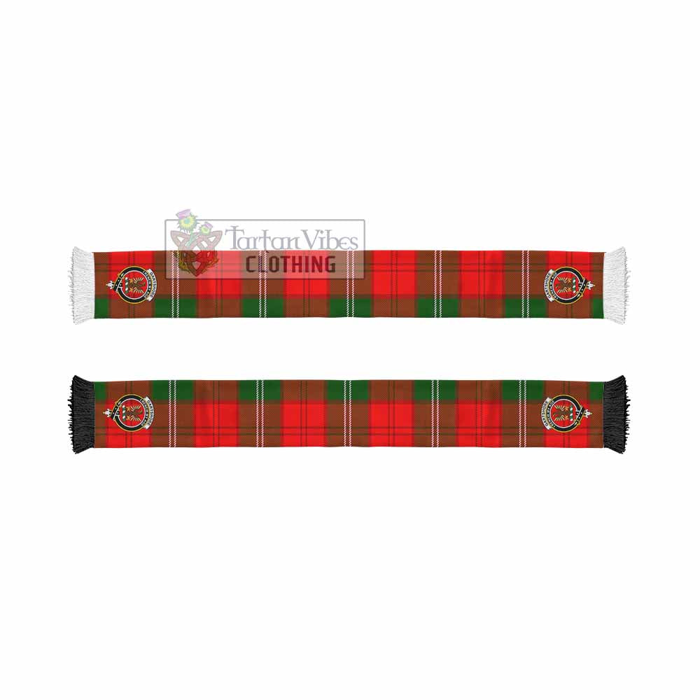 Gartshore Tartan Ruffneck Scarf with Family Crest - Tartan Vibes Clothing