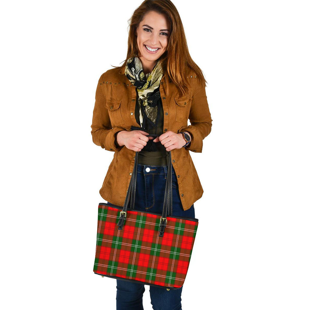 Gartshore Tartan Leather Tote Bag - Tartan Vibes Clothing