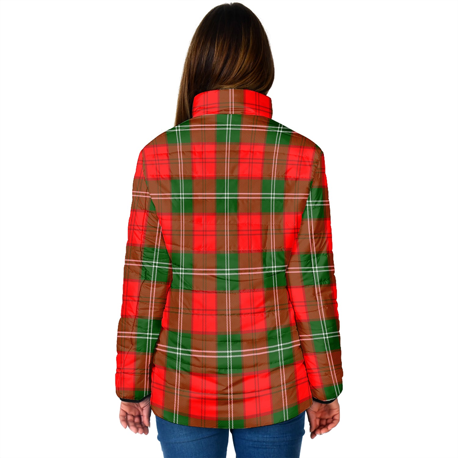 Gartshore Tartan Padded Jacket with Family Crest - Tartan Vibes Clothing