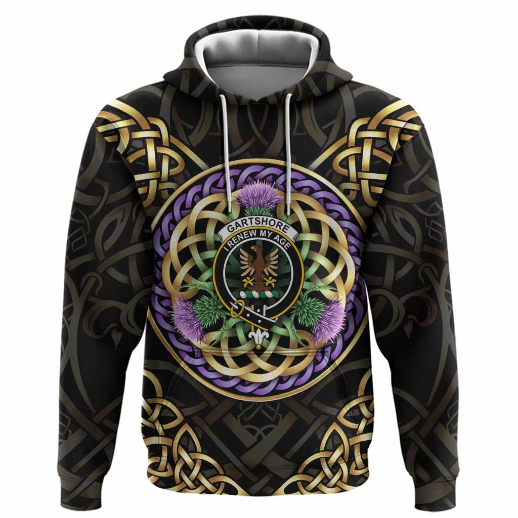 Gartshore Clan Crest Hoodie Celtic Scottish Thistle