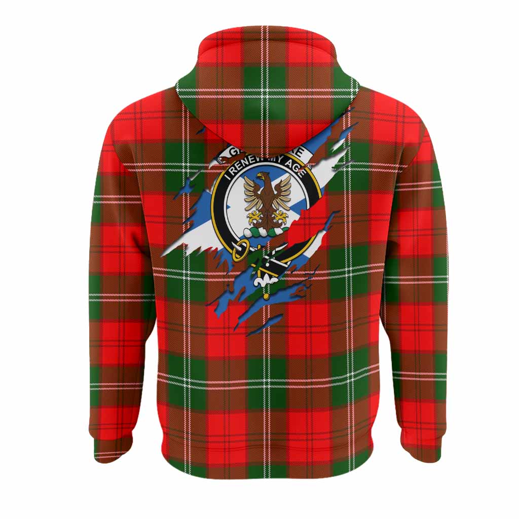 Gartshore Clan Crest In Me Tartan Hoodie Scotland Flag Style
