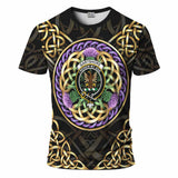 Gartshore Clan Crest T-Shirt Celtic Scottish Thistle