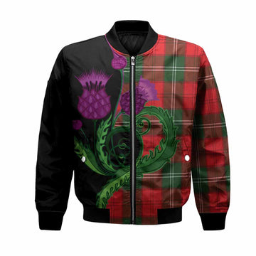 Gartshore Tartan Bomber Jacket Traditional Scottish Thistle