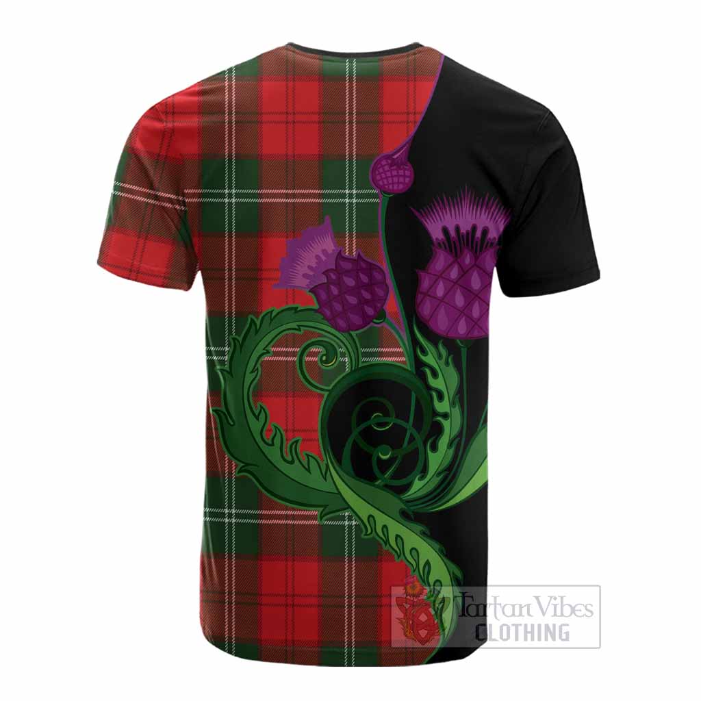 Gartshore Tartan Cotton T-shirt Traditional Scottish Thistle