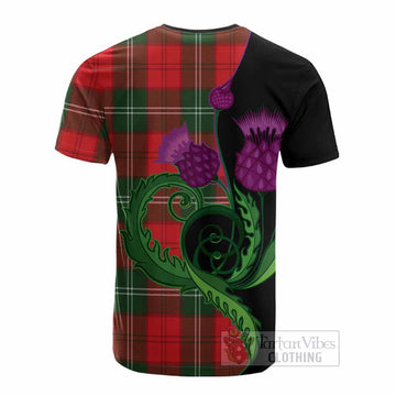 Gartshore Tartan Cotton T-shirt Traditional Scottish Thistle
