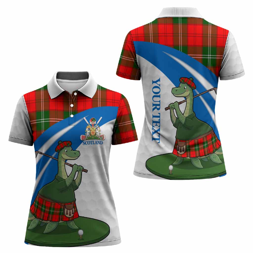 Gartshore Tartan Crest Golf Nessie Women Polo Shirt Loch Ness Monster Sporty Style