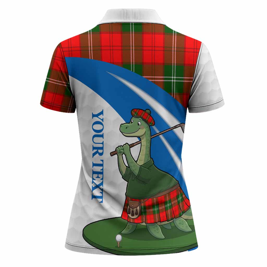 Gartshore Tartan Crest Golf Nessie Women Polo Shirt Loch Ness Monster Sporty Style