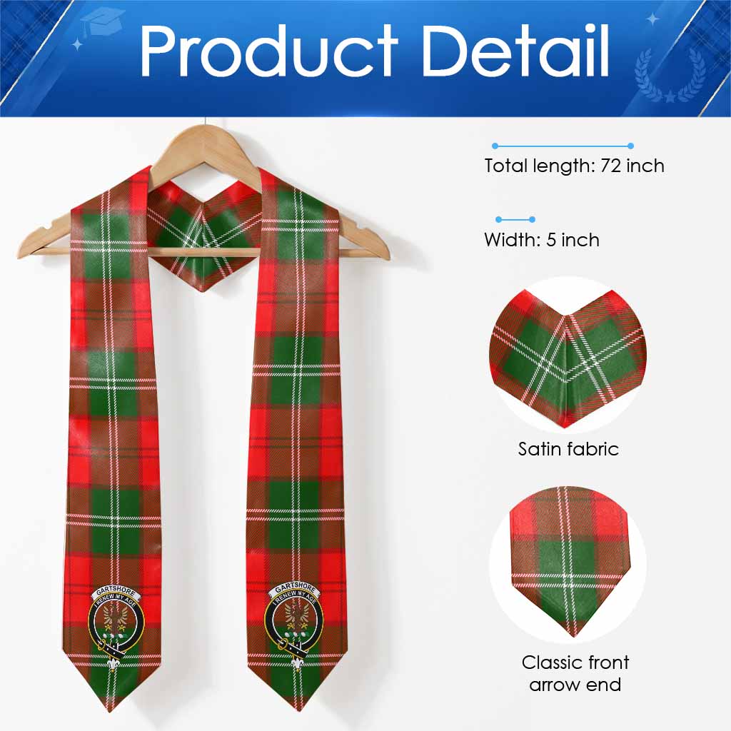 Gartshore Tartan Crest Graduation Stole - Tartan Vibes Clothing