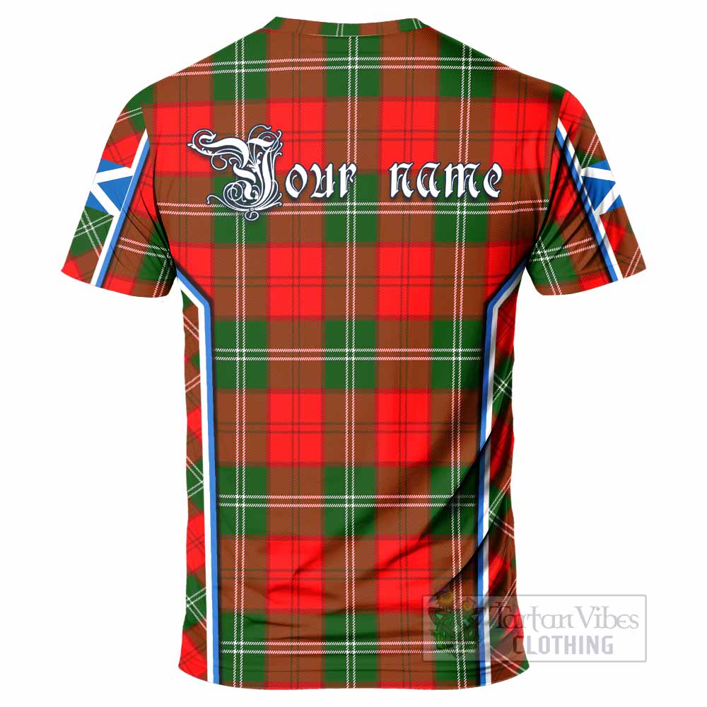 Gartshore Tartan Crest T-shirt Scotland Coat of Arm Flag Style - Tartan Vibes Clothing