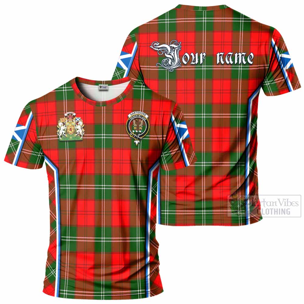 Gartshore Tartan Crest T-shirt Scotland Coat of Arm Flag Style - Tartan Vibes Clothing