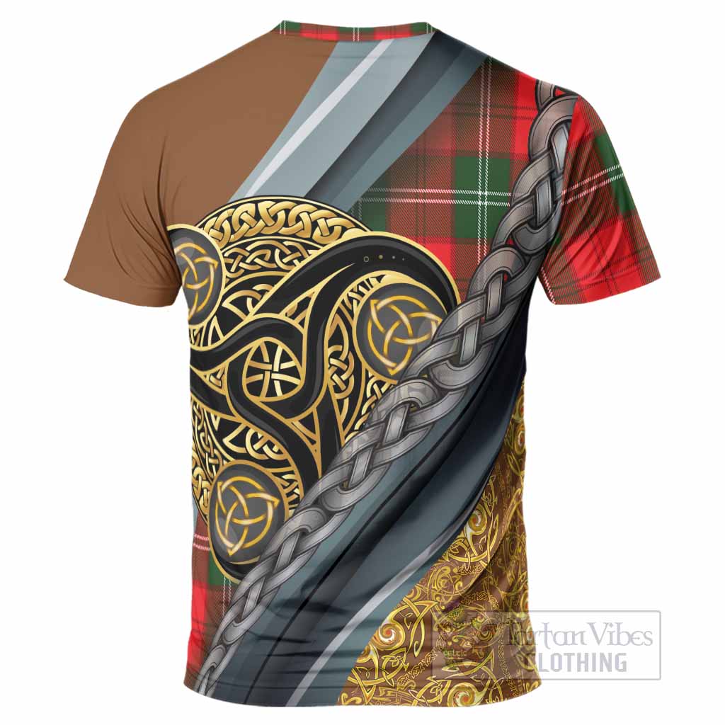 Gartshore Tartan Crest T-Shirt Scottish Triskele Celtic