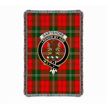 Gartshore Tartan Crest Woven Blanket S 43 x 67 inches 110 x 170cm - Tartan Vibes Clothing