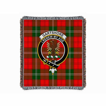 Gartshore Tartan Crest Woven Blanket M 51 x 60 inches 130 x 150cm - Tartan Vibes Clothing
