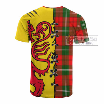 Gartshore Tartan Family Crest Cotton T-shirt Lion Rampant Honor