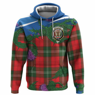 Gartshore Tartan Family Crest Hoodie Thistle in Minimalism