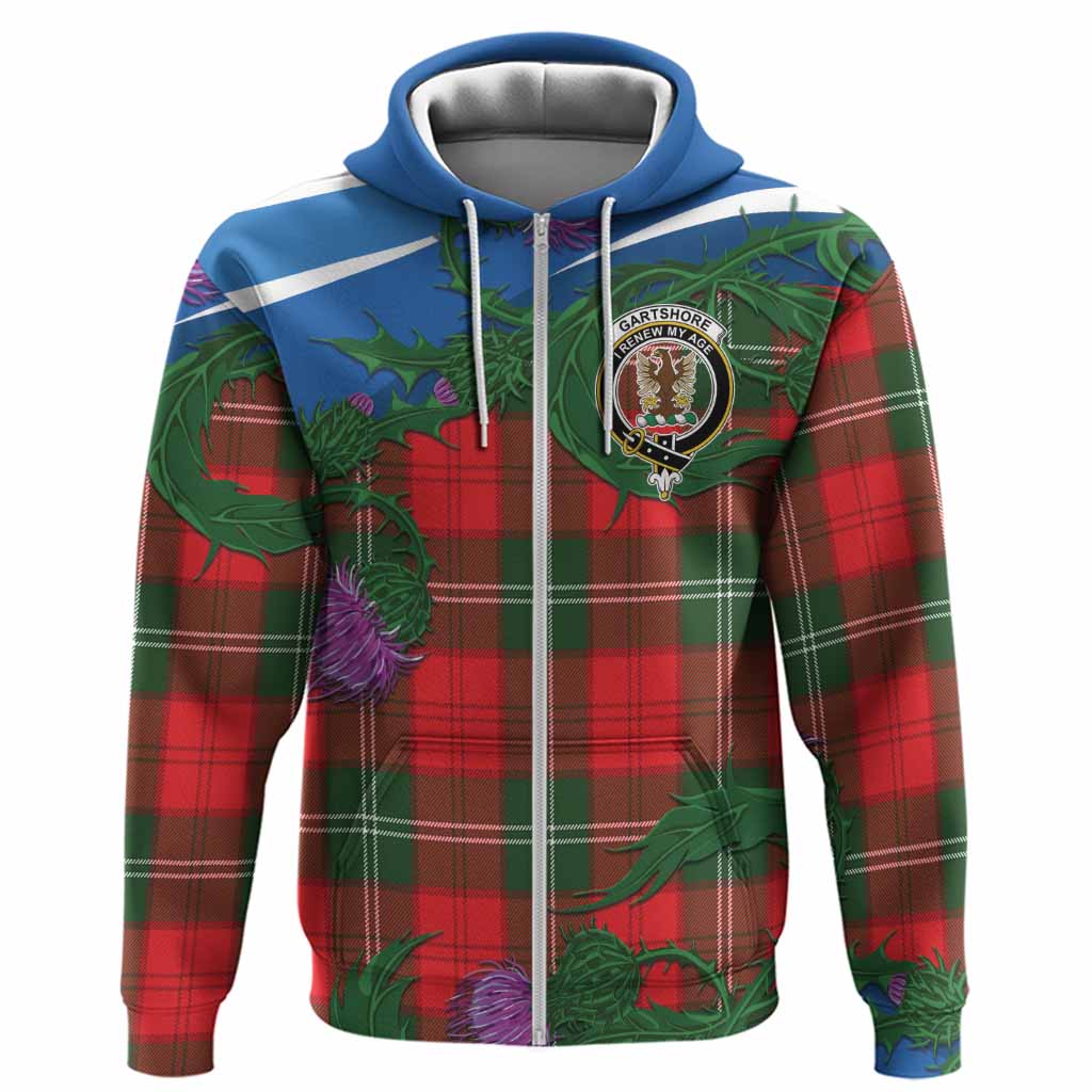 Gartshore Tartan Family Crest Hoodie Thistle in Minimalism