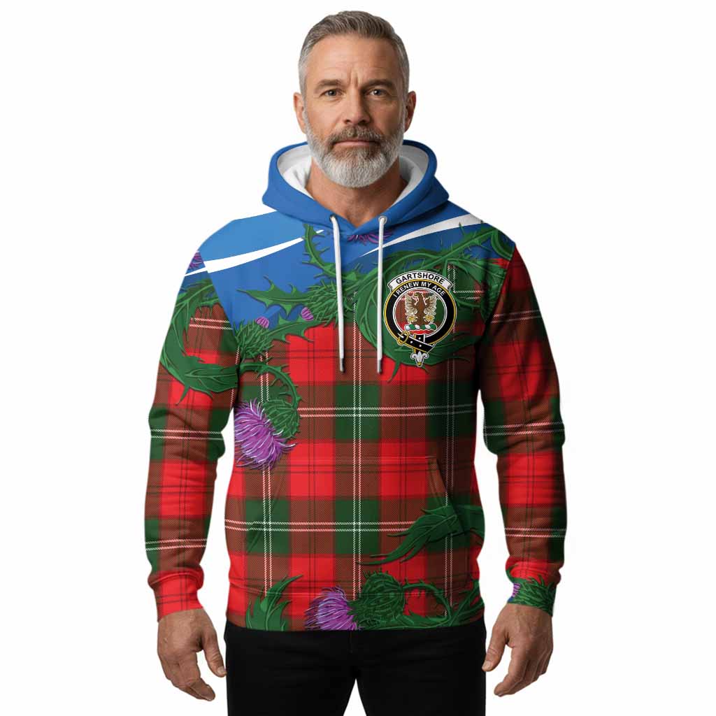Gartshore Tartan Family Crest Hoodie Thistle in Minimalism