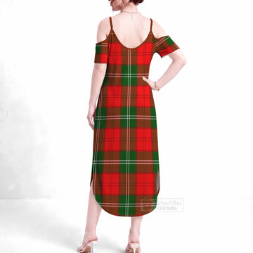 Gartshore Tartan Summer Maxi Dress - Tartan Vibes Clothing