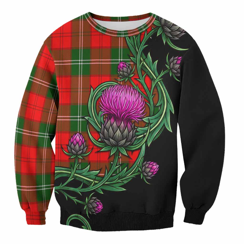 Gartshore Tartan Sweatshirt Resilient Scottish Thistle Unisex - Tartan Vibes Clothing