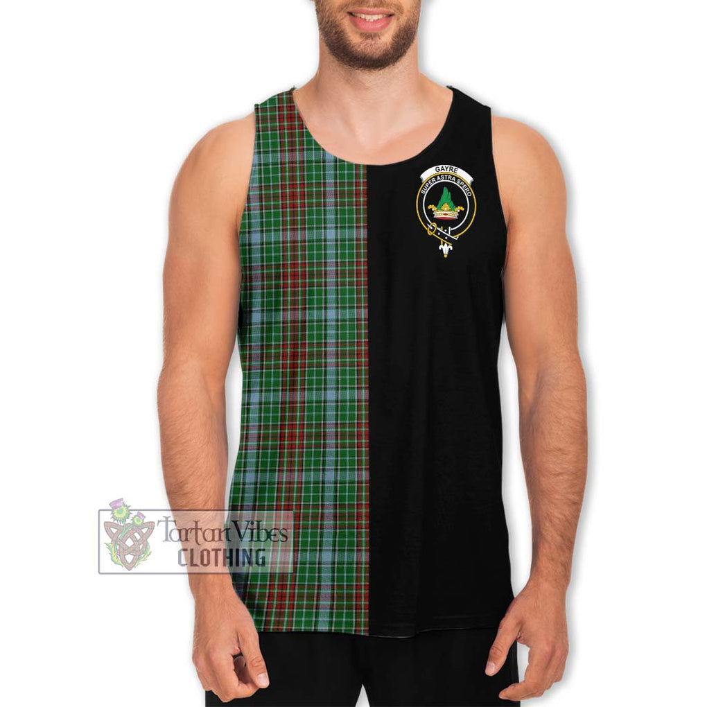 Gayre Tartan Men's Tank Top with Family Crest and Half Of Me Style Men - Tartanvibesclothing Shop