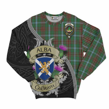 Tartan Vibes Clothing Gayre Tartan Family Crest Sweatshirt Lion Rampant Royal Thistle Shield Celtic Inspired