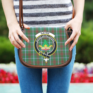 Gayre Tartan Saddle Bag with Family Crest