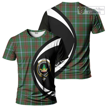 Gayre Tartan T-Shirt with Family Crest Circle Style