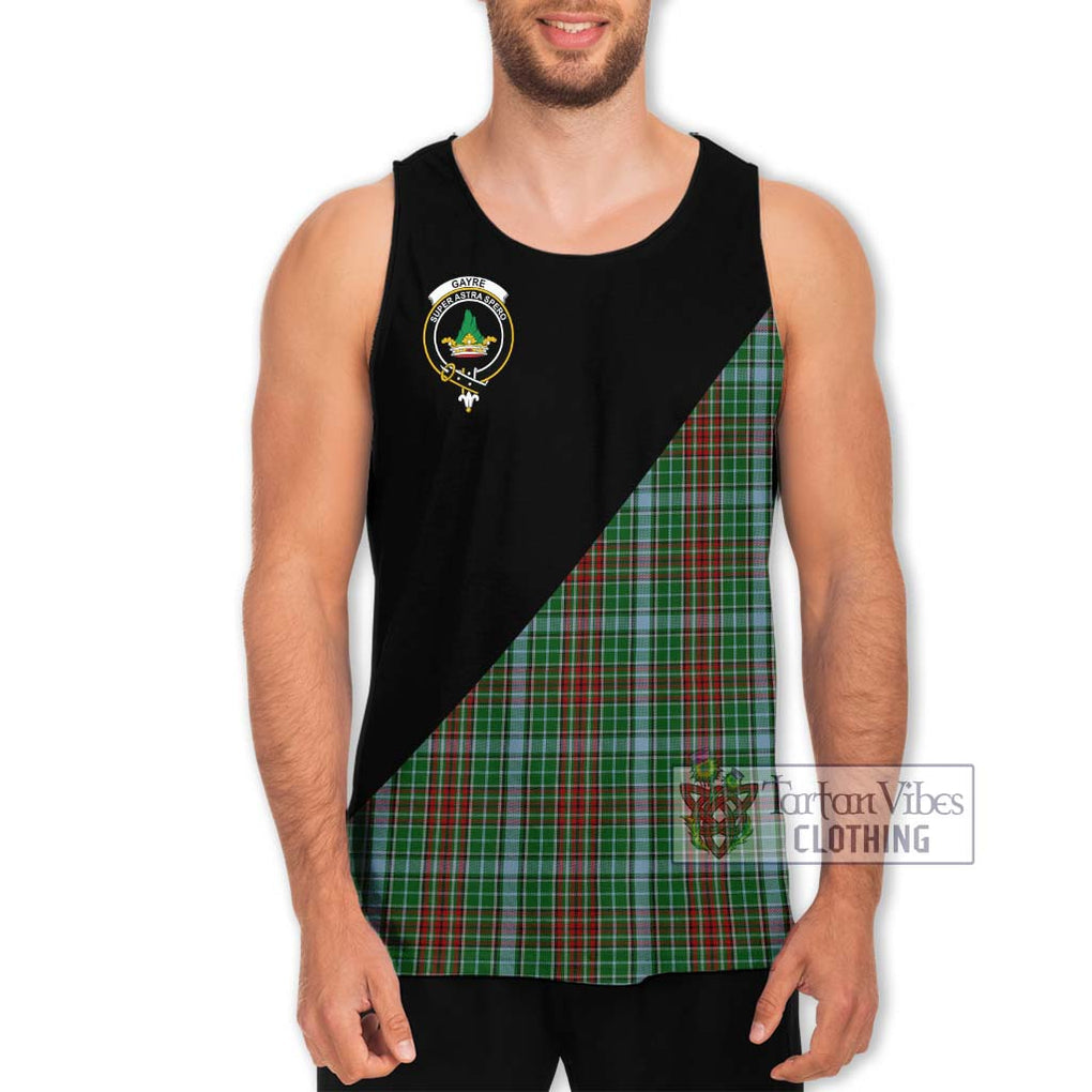Gayre Tartan Men's Tank Top with Family Crest and Military Logo Style Men - Tartanvibesclothing Shop