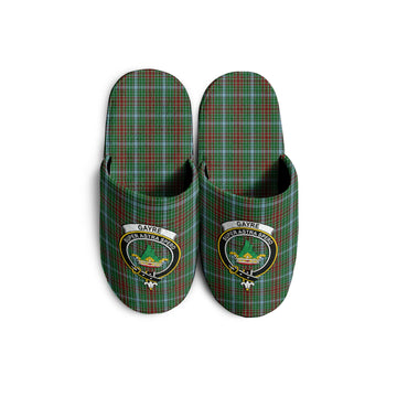 Gayre Tartan Home Slippers with Family Crest