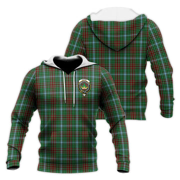 Gayre Tartan Knitted Hoodie with Family Crest