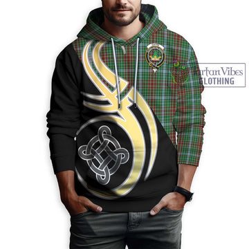 Gayre Tartan Hoodie with Family Crest and Celtic Symbol Style Zip Hoodie - Tartan Vibes Clothing
