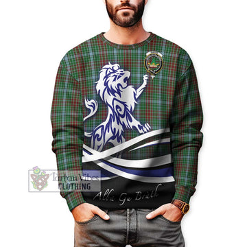 Gayre Tartan Sweatshirt with Alba Gu Brath Regal Lion Emblem Unisex - Tartanvibesclothing Shop