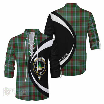 Tartan Vibes Clothing Gayre Tartan Ghillie Kilt Shirt with Family Crest Circle Style