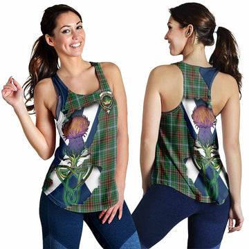Tartan Vibes Clothing Gayre Tartan Family Crest Women's Racerback Tanks Scottish Thistle Celtic Inspired