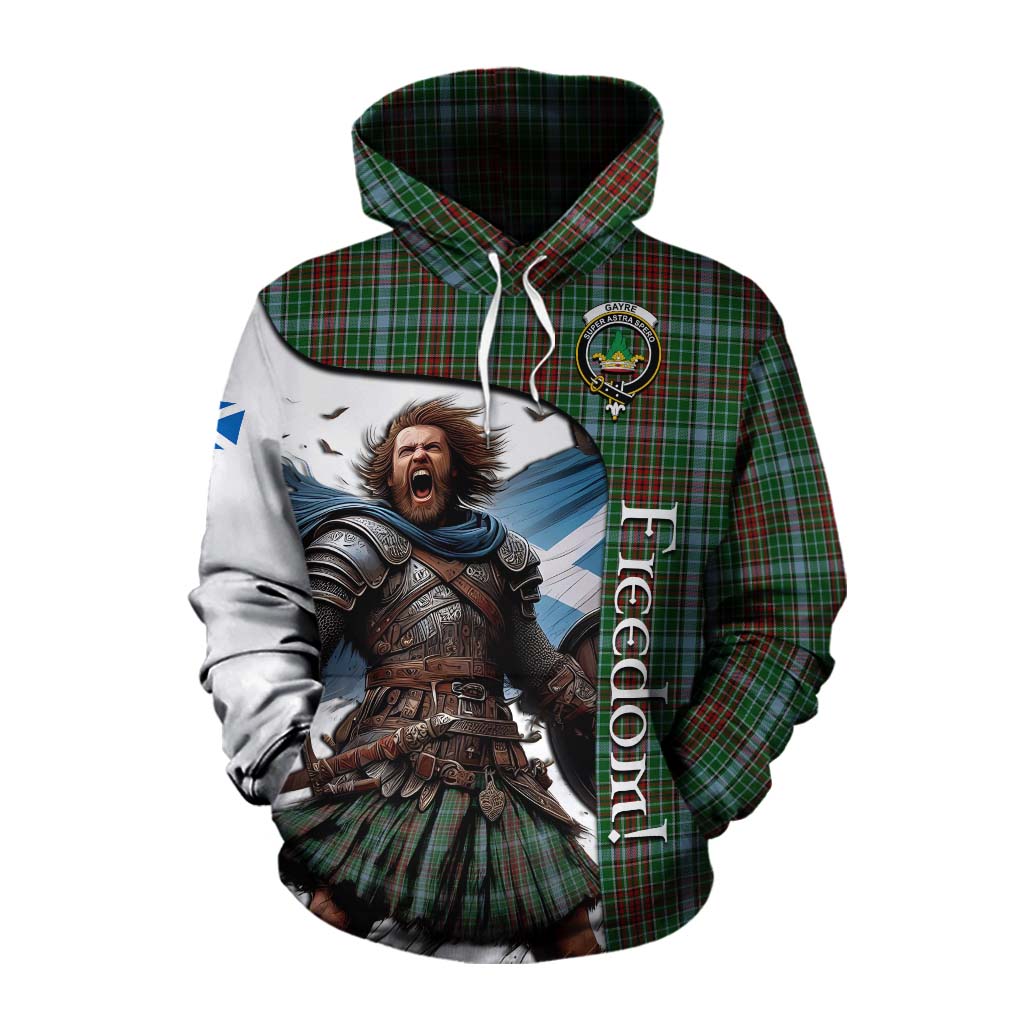 Tartan Vibes Clothing Gayre Crest Tartan Cotton Hoodie Inspired by the Freedom of Scottish Warrior