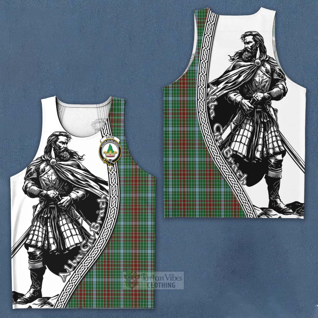 Tartan Vibes Clothing Gayre Tartan Clan Crest Men's Tank Top with Highlander Warrior Celtic Style