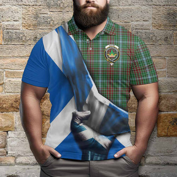 Gayre Tartan Polo Shirt with Family Crest Scotland Patriotic Style